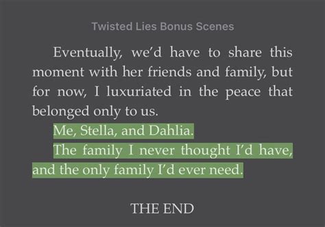 Twisted lies can be read as a standalone but its better to read books in the order of the series. . Twisted lies bonus scenes